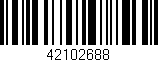 Código de barras (EAN, GTIN, SKU, ISBN): '42102688'