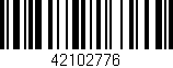 Código de barras (EAN, GTIN, SKU, ISBN): '42102776'