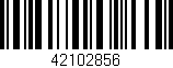 Código de barras (EAN, GTIN, SKU, ISBN): '42102856'