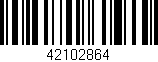 Código de barras (EAN, GTIN, SKU, ISBN): '42102864'