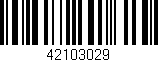 Código de barras (EAN, GTIN, SKU, ISBN): '42103029'