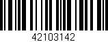 Código de barras (EAN, GTIN, SKU, ISBN): '42103142'