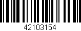 Código de barras (EAN, GTIN, SKU, ISBN): '42103154'