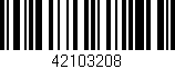 Código de barras (EAN, GTIN, SKU, ISBN): '42103208'