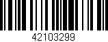Código de barras (EAN, GTIN, SKU, ISBN): '42103299'