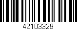 Código de barras (EAN, GTIN, SKU, ISBN): '42103329'