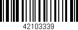 Código de barras (EAN, GTIN, SKU, ISBN): '42103339'