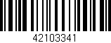 Código de barras (EAN, GTIN, SKU, ISBN): '42103341'