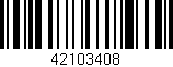 Código de barras (EAN, GTIN, SKU, ISBN): '42103408'
