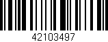 Código de barras (EAN, GTIN, SKU, ISBN): '42103497'