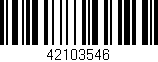 Código de barras (EAN, GTIN, SKU, ISBN): '42103546'