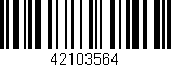 Código de barras (EAN, GTIN, SKU, ISBN): '42103564'