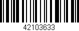 Código de barras (EAN, GTIN, SKU, ISBN): '42103633'