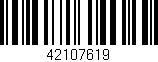Código de barras (EAN, GTIN, SKU, ISBN): '42107619'
