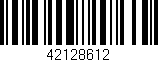Código de barras (EAN, GTIN, SKU, ISBN): '42128612'
