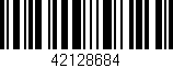 Código de barras (EAN, GTIN, SKU, ISBN): '42128684'