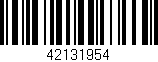 Código de barras (EAN, GTIN, SKU, ISBN): '42131954'