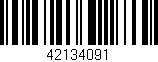 Código de barras (EAN, GTIN, SKU, ISBN): '42134091'