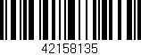 Código de barras (EAN, GTIN, SKU, ISBN): '42158135'