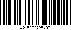 Código de barras (EAN, GTIN, SKU, ISBN): '4215873725493'