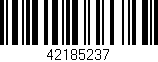 Código de barras (EAN, GTIN, SKU, ISBN): '42185237'