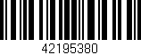 Código de barras (EAN, GTIN, SKU, ISBN): '42195380'