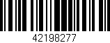 Código de barras (EAN, GTIN, SKU, ISBN): '42198277'