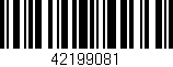 Código de barras (EAN, GTIN, SKU, ISBN): '42199081'
