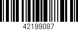Código de barras (EAN, GTIN, SKU, ISBN): '42199087'