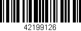 Código de barras (EAN, GTIN, SKU, ISBN): '42199126'