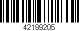 Código de barras (EAN, GTIN, SKU, ISBN): '42199205'