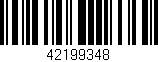 Código de barras (EAN, GTIN, SKU, ISBN): '42199348'