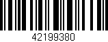 Código de barras (EAN, GTIN, SKU, ISBN): '42199380'