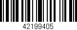Código de barras (EAN, GTIN, SKU, ISBN): '42199405'