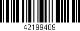 Código de barras (EAN, GTIN, SKU, ISBN): '42199409'