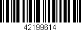 Código de barras (EAN, GTIN, SKU, ISBN): '42199614'