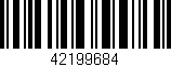 Código de barras (EAN, GTIN, SKU, ISBN): '42199684'