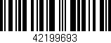 Código de barras (EAN, GTIN, SKU, ISBN): '42199693'
