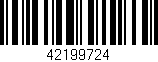Código de barras (EAN, GTIN, SKU, ISBN): '42199724'