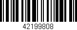 Código de barras (EAN, GTIN, SKU, ISBN): '42199808'