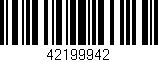 Código de barras (EAN, GTIN, SKU, ISBN): '42199942'