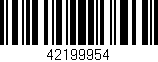 Código de barras (EAN, GTIN, SKU, ISBN): '42199954'