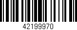Código de barras (EAN, GTIN, SKU, ISBN): '42199970'