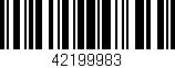 Código de barras (EAN, GTIN, SKU, ISBN): '42199983'