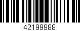 Código de barras (EAN, GTIN, SKU, ISBN): '42199988'
