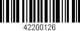 Código de barras (EAN, GTIN, SKU, ISBN): '42200126'