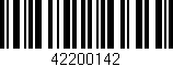 Código de barras (EAN, GTIN, SKU, ISBN): '42200142'