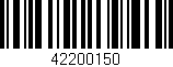 Código de barras (EAN, GTIN, SKU, ISBN): '42200150'