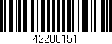 Código de barras (EAN, GTIN, SKU, ISBN): '42200151'