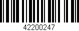 Código de barras (EAN, GTIN, SKU, ISBN): '42200247'
